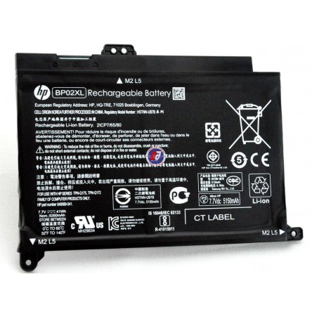 PIN BP02XL GẮN CHO LAPTOP HP PAVILION PC 15 AU010WM, HSTNN-LB7H, HSTNN-UB7B (7.7V-41WH )